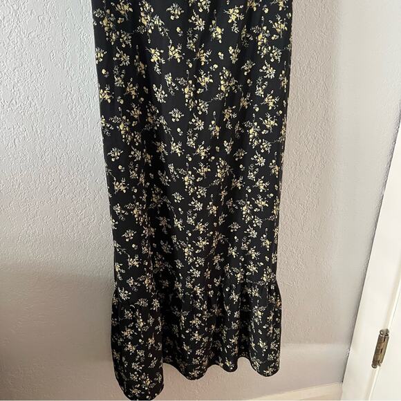 O.P.T. Toile de Jouy Black Floral Print Midi Dress - Picture 4 of 9